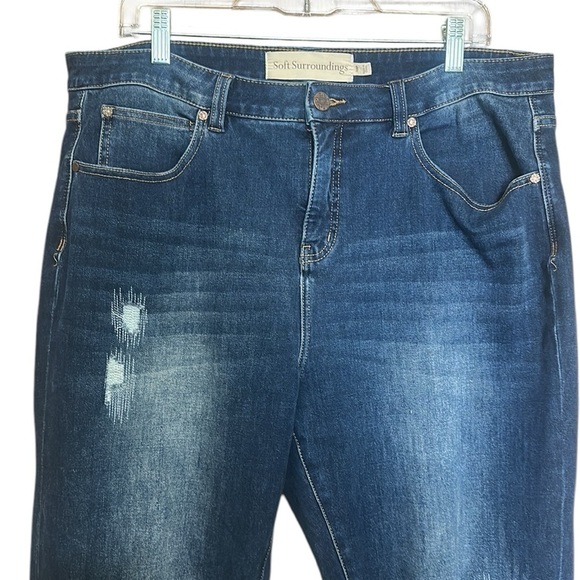Soft Surroundings Ultimate DenimbRelaxed Straight Jean Size 16P - Picture 6 of 10